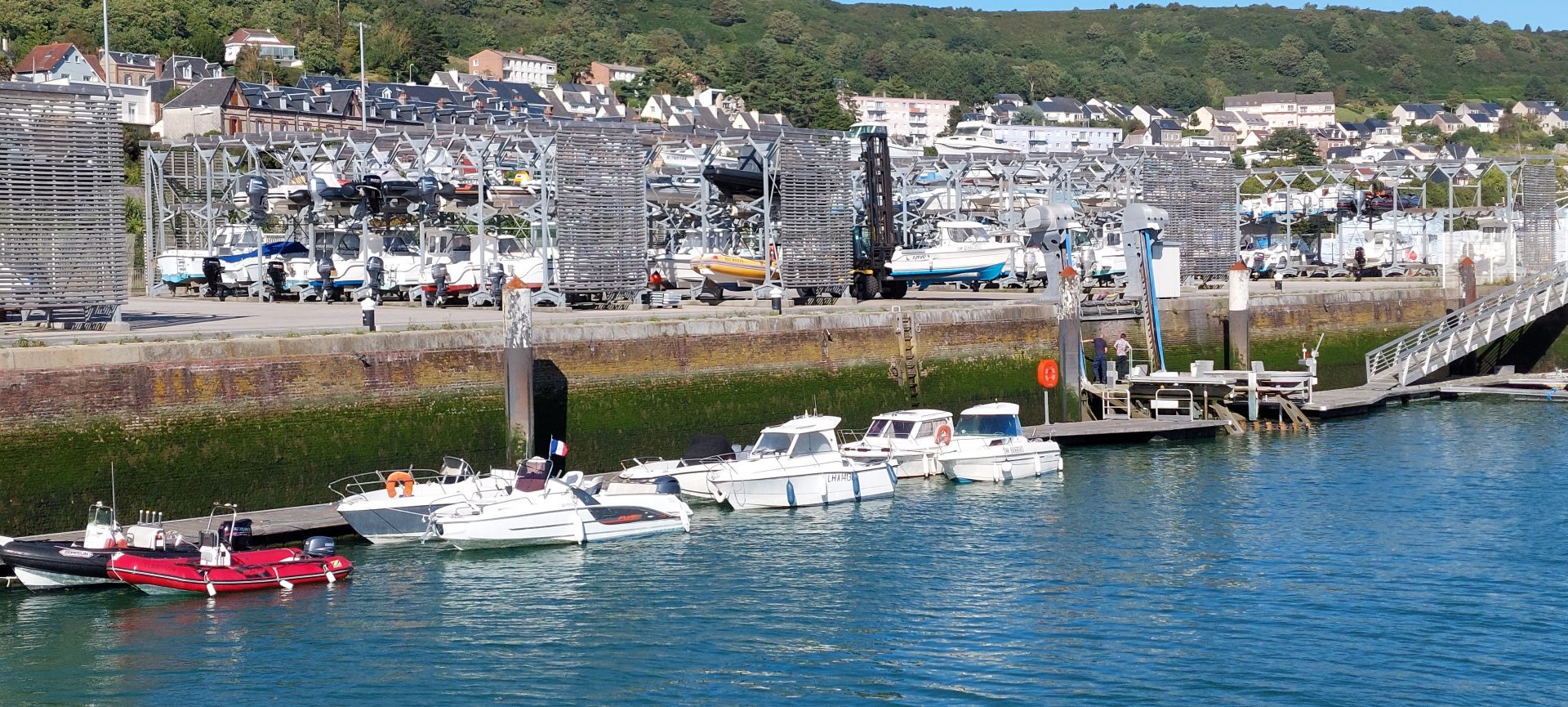 Le port à sec de Fécamp accueille les plaisanciers depuis 2015